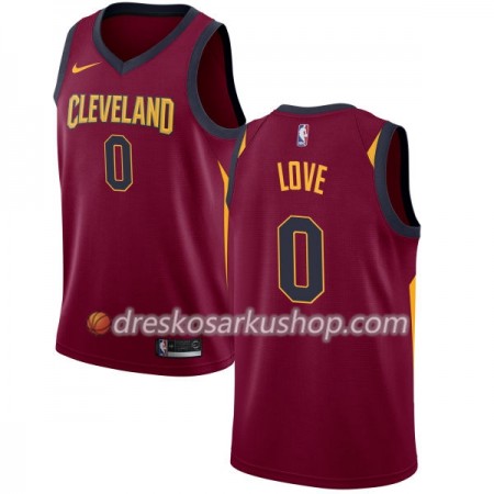 Muški NBA Dres Cleveland Cavaliers Kevin Love 0 Nike 2017-18 Crvena Swingman